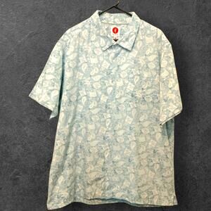 Toes on the Nose Paisley Hawaiian Shirt Short Sleeve Button Up XXL